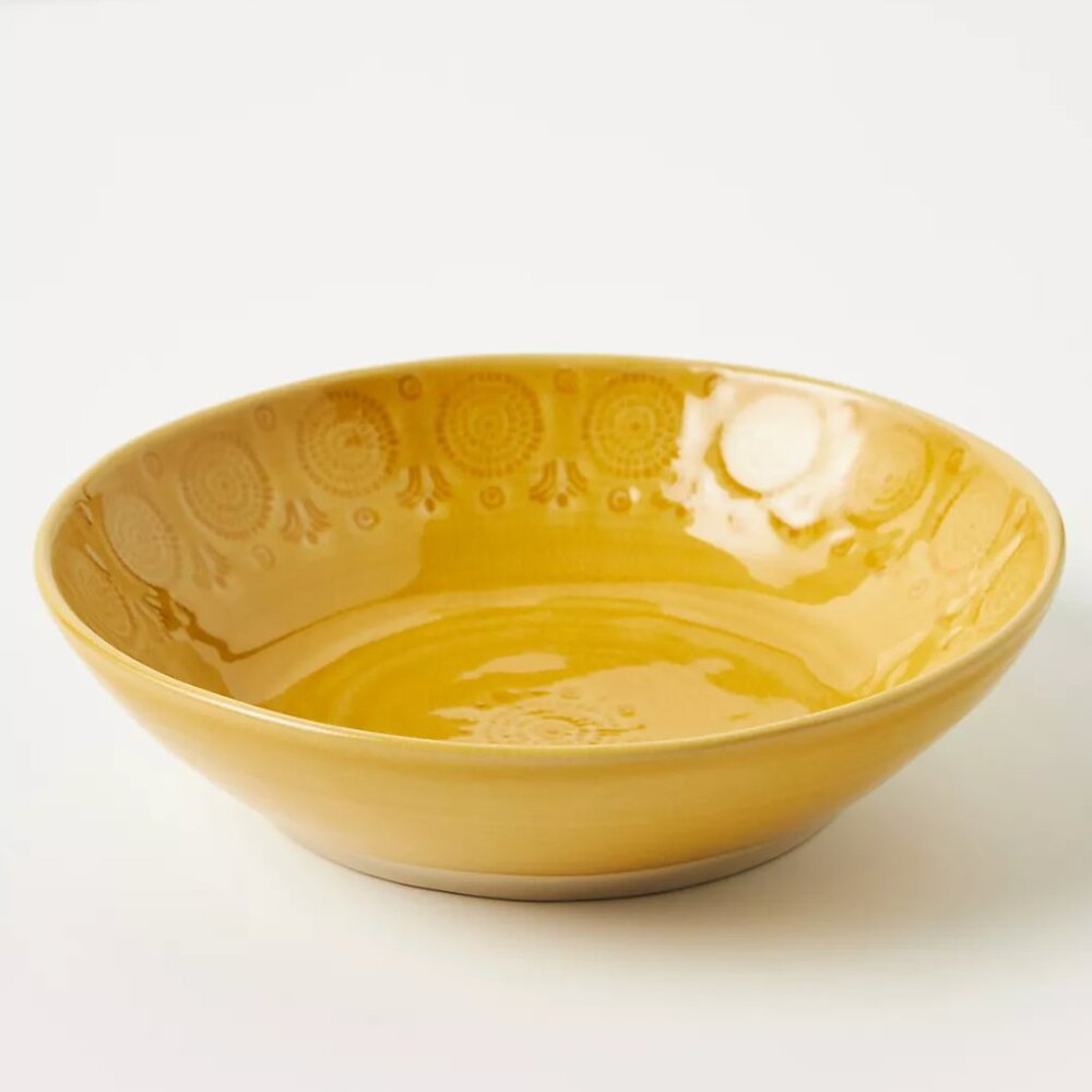 Anthropologie Old Havana Pasta Bowls in Yellow Ochre $25 each